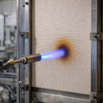 IMO fire test procedure applied to marine wall panel to evaluate flame spread and fire resistance